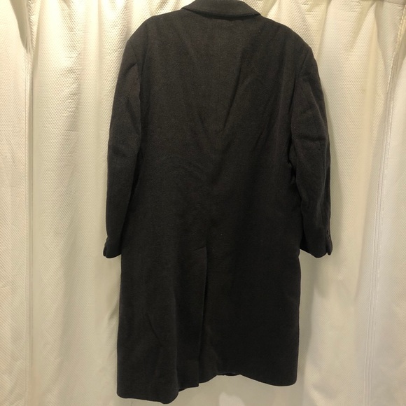 Men’s Gray Cashmere Blend Overcoat - Picture 2 of 2